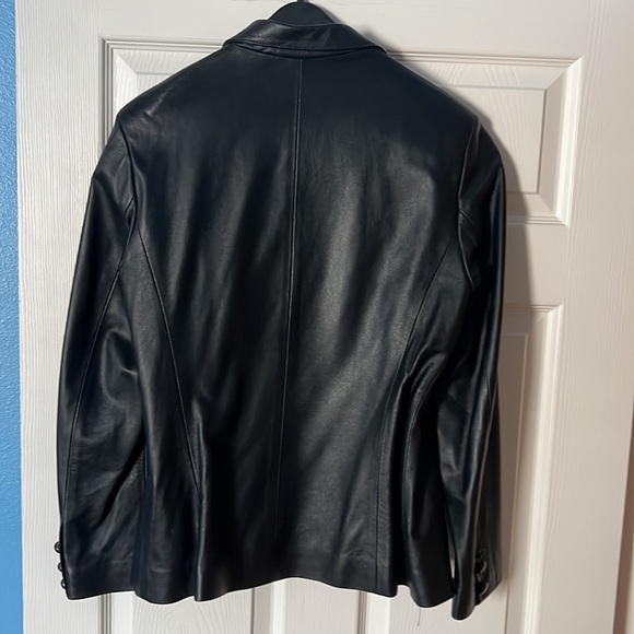 Bettina Rizzi Women’s Black Leather Jacket from Buenos Aires Roma - Picture 2 of 6